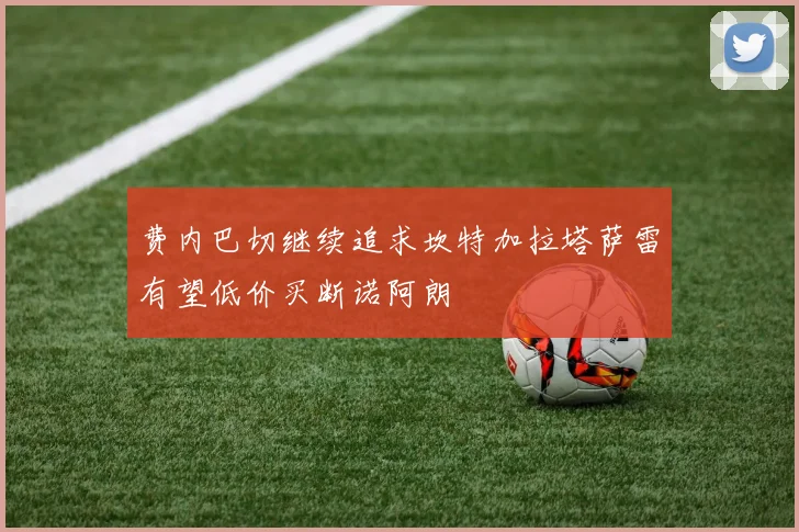 费内巴切继续追求坎特加拉塔萨雷有望低价买断诺阿朗